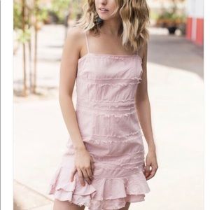 Cotten candy LA pink mini dress